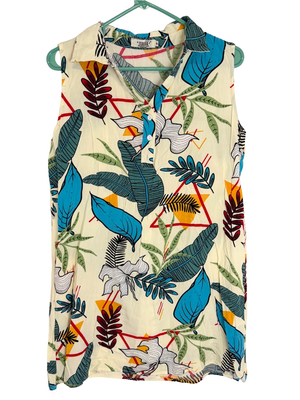 3/$20 Julia Tropical Print Sleeveless Mini Dress